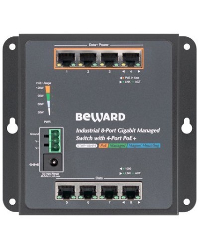 STWP-08HP4. Коммутатор 8-портовый. Beward в Петрозаводске