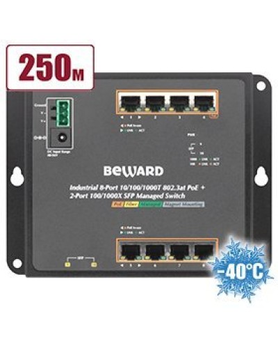 STWP-0802HP. Коммутатор 8-портовый. Beward в Петрозаводске