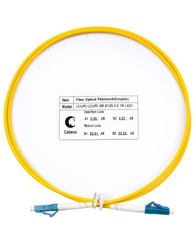 FOP(s)-9-LC-LC-0,5m (8807c). Патч-корд оптический. CABEUS в Петрозаводске