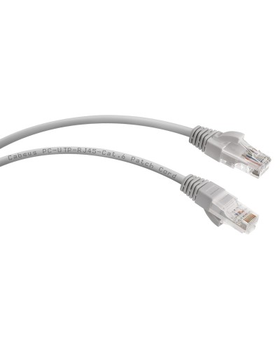 PC-UTP-RJ45-Cat.6-15m (8790c), серый. Патч-корд медный. CABEUS в Петрозаводске