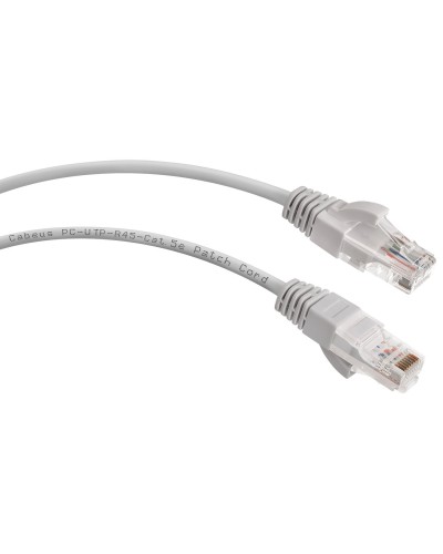 PC-UTP-RJ45-Cat.5e-1m (7211c), серый. Патч-корд медный. CABEUS в Петрозаводске