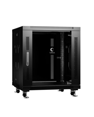 SH-05C-12U60/80-BK (8570c). Шкаф телекоммуникационный 19 напольный 12U. CABEUS в Петрозаводске