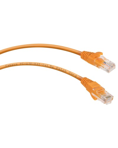 PC-UTP-RJ45-Cat.5e-3m-OR-LSZH (9524c), оранжевый. Патч-корд медный. CABEUS в Петрозаводске