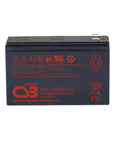 CSB UPS 123606. Аккумулятор герметичный свинцово-кислотный. CSB в Петрозаводске