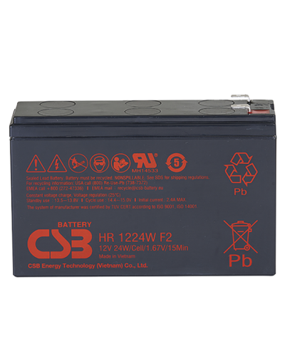 CSB HR 1224W F2 F1. Аккумулятор герметичный свинцово-кислотный. CSB в Петрозаводске
