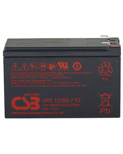 CSB UPS 123607. Аккумулятор герметичный свинцово-кислотный. CSB в Петрозаводске