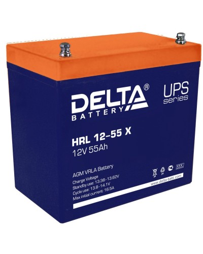 Delta HRL 12-55 X. Аккумулятор герметичный свинцово-кислотный. Delta в Петрозаводске