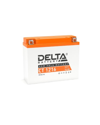 Delta CT 1216. Аккумулятор герметичный свинцово-кислотный стартерный. Delta в Петрозаводске