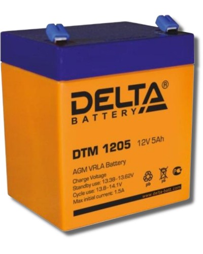 Delta DTM 1205. Аккумулятор герметичный свинцово-кислотный. Delta в Петрозаводске