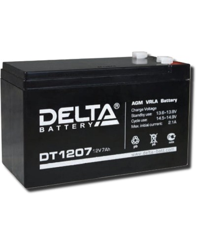 Delta DT 1207. Аккумулятор герметичный свинцово-кислотный. Delta в Петрозаводске