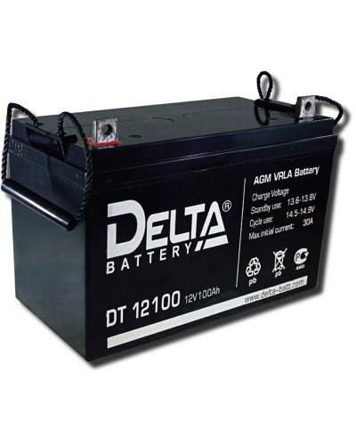 Delta DT 12100. Аккумулятор герметичный свинцово-кислотный. Delta в Петрозаводске