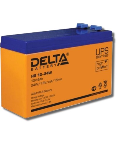 Delta HR 12-24 W. Аккумулятор герметичный свинцово-кислотный. Delta в Петрозаводске