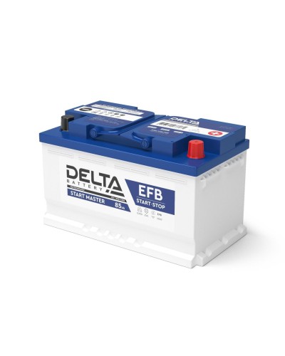Delta START MASTER EFB 1285 (85 Ah). Аккумулятор автомобильный герметичный свинцово-кислотный. Delta в Петрозаводске