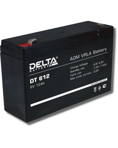 Delta DT 612. Аккумулятор герметичный свинцово-кислотный. Delta в Петрозаводске
