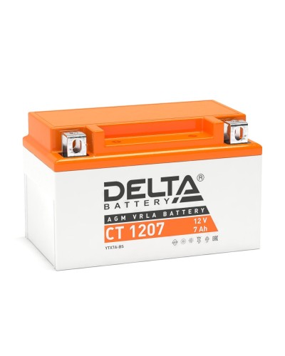 Delta CT 1207. Аккумулятор герметичный свинцово-кислотный стартерный. Delta в Петрозаводске