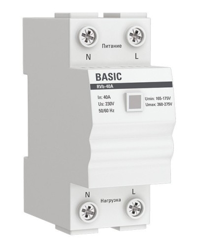 RVb-40A Basic (rvb-40a). Реле напряжения. EKF в Петрозаводске