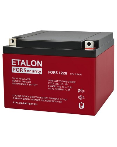 ETALON FORS 1226. Аккумулятор герметичный свинцово-кислотный. ETALON в Петрозаводске