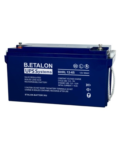 B.ETALON BHRL 12-65. Аккумулятор герметичный свинцово-кислотный. ETALON в Петрозаводске