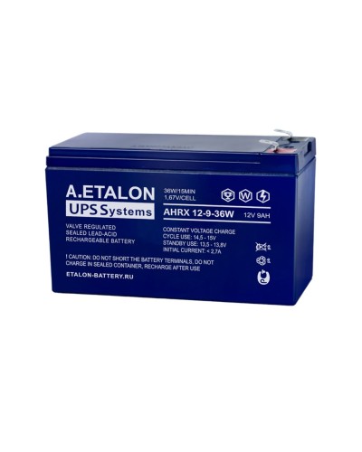 A.ETALON AHRX 12-9-36W. Аккумулятор герметичный свинцово-кислотный. ETALON в Петрозаводске
