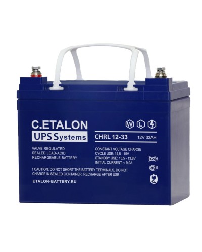 C.ETALON CHRL 12-33. Аккумулятор герметичный свинцово-кислотный. ETALON в Петрозаводске