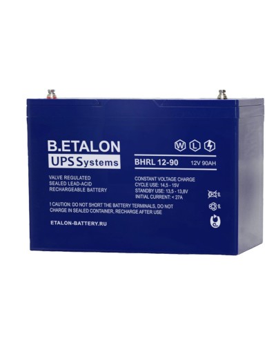 B.ETALON BHRL 12-90. Аккумулятор герметичный свинцово-кислотный. ETALON в Петрозаводске