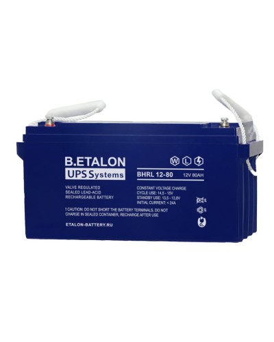 B.ETALON BHRL 12-80. Аккумулятор герметичный свинцово-кислотный. ETALON в Петрозаводске