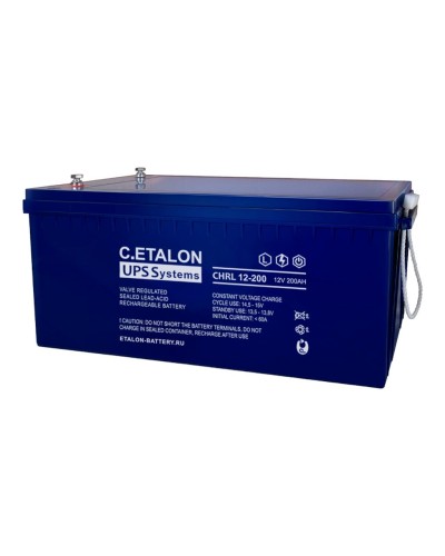 C.ETALON CHRL 12-200. Аккумулятор герметичный свинцово-кислотный. ETALON в Петрозаводске