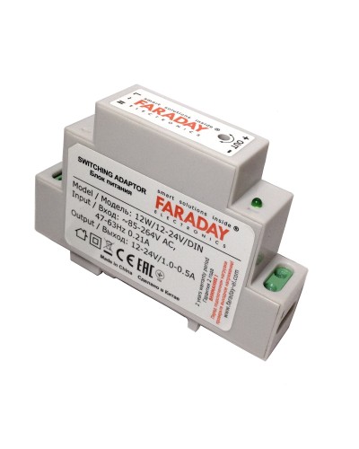 12W/12-24V/DIN. Блок питания. FARADAY в Петрозаводске