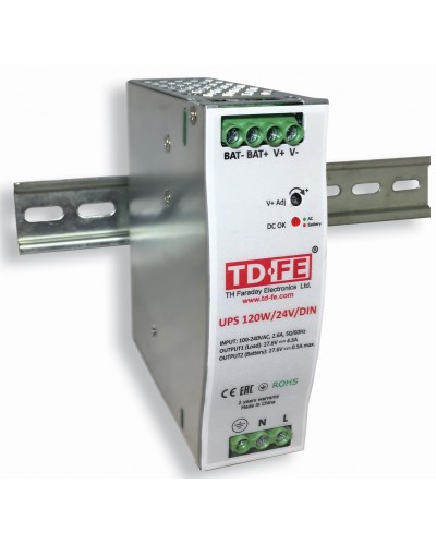 UPS 120W/24V/DIN. Блок бесперебойного питания. FARADAY в Петрозаводске