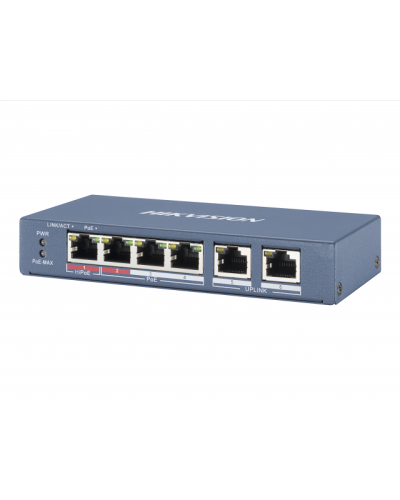 DS-3E0106HP-E. Коммутатор с питанием POE. Hikvision в Петрозаводске