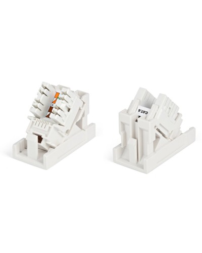 SIP2K-C6-M45-22.5. Вставка 45x22,5 с наклонным модулем RJ-45 категории 6. Hyperline в Петрозаводске