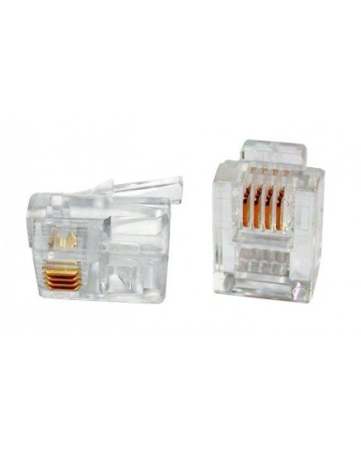 PLUG-6P4C-P-C2-100 (100 шт). Разъем RJ-12. Hyperline в Петрозаводске