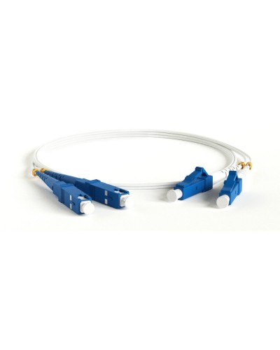 FC-D2-9A1-LC/UR-SC/UR-H-3M-LSZH-WH. Патч-корд волоконно-оптический LC-SC. Hyperline в Петрозаводске