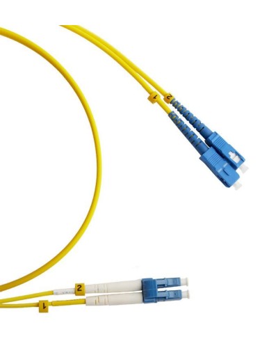 FC-D2-9-LC/UR-SC/UR-H-2M-LSZH-YL. Патч-корд волоконно-оптический LC/UPC-SC/UPC. Hyperline в Петрозаводске
