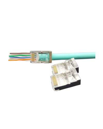 PLEZ-8P8C-U-C6-SH-100 (100 шт). Разъем RJ-45. Hyperline в Петрозаводске