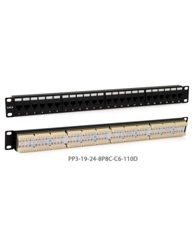 PP3-19-24-8P8C-C6-110D. Патч-панель 19. Hyperline в Петрозаводске