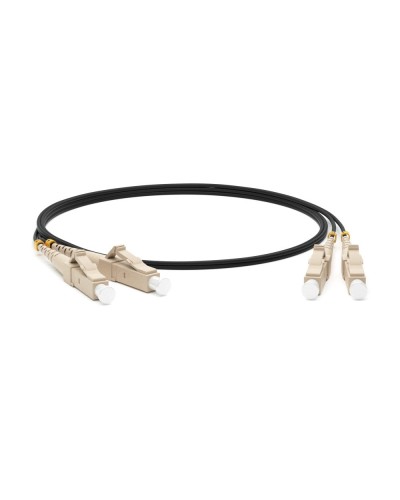 FC-D2-50-LC/PR-LC/PR-H-1M-LSZH-BK. Патч-корд волоконно-оптический многомодовый. Hyperline в Петрозаводске