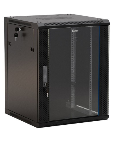 TWB-0966-GP-RAL9004. Шкаф телекоммуникационный 19 настенный 9U. Hyperline в Петрозаводске