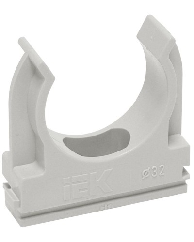 Держатель с защёлкой D20 серый ELASTA (100 шт) (CTA10D-CF20-K41-100). Держатель с защёлкой. IEK в Петрозаводске