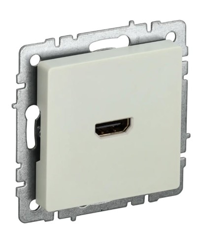 Розетка HDMI РHDMI-0-БрКр бежевый BRITE (BR-H10-K10). Розетка HDMI. IEK в Петрозаводске
