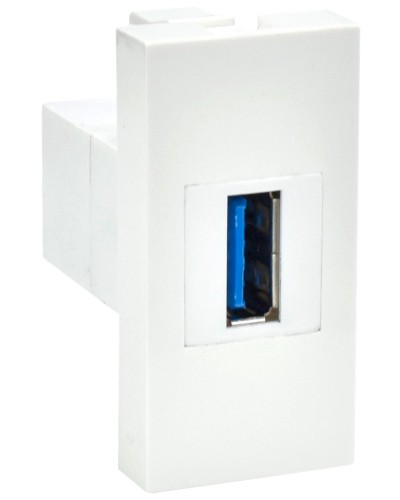 Розетка USB A 3.0 PRIMER РКЮ-10-00-П белый IEK (PR-KK40D-RU-0-1-A3-K01). Розетка USB. IEK в Петрозаводске