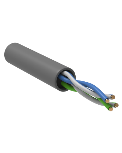 GENERICA U/UTP 5E 24AWG 2PR PVC серый (BC1-C5E02-111-100-R-G). Кабель «витая пара» (LAN) для структурированных систем связи. IEK в Петрозаводске