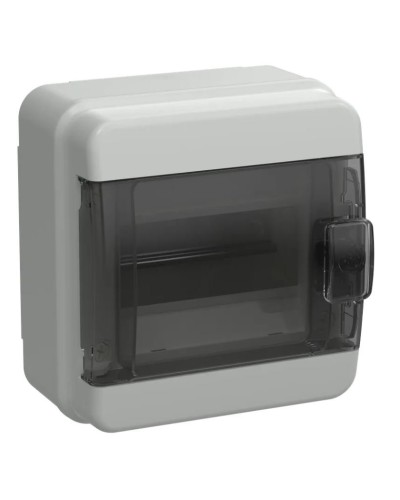 Корпус пластиковый КМПн-6 IP65 TEKFOR (TF5-KP72-N-06-65-K03-K02). Корпус модульный пластиковый черная прозрачная дверь. IEK в Петрозаводске