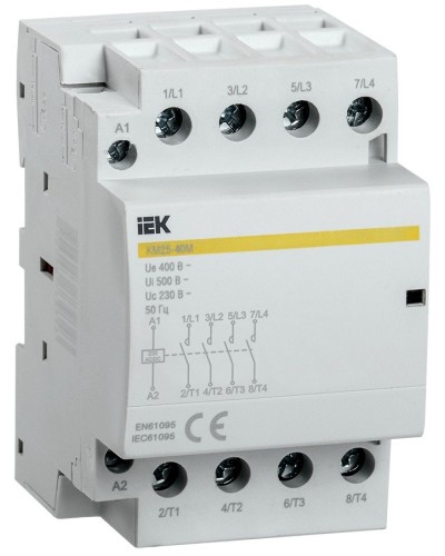 Контактор модульный КМ25-40М AC/DC (MKK21-25-40). Контактор модульный. IEK в Петрозаводске