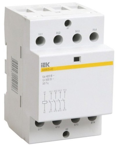 Контактор модульный КМ63-40 AC/DC (MKK21-63-40). Контактор модульный. IEK в Петрозаводске