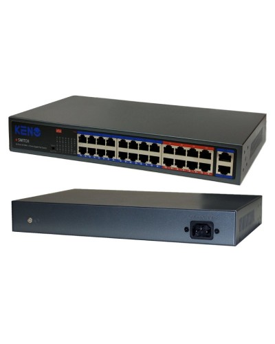 KN-SW2402POE+. Коммутатор с питанием по PoE. KENO в Петрозаводске