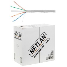 U/UTP 4pair, Cat6, Solid, In, PVC (EC-UU004-6-PVC-GY). Кабель «витая пара» (LAN) для структурированных систем связи. NETLAN