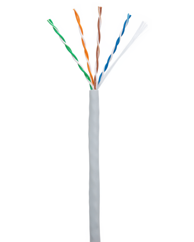 U/UTP 4pair, Cat5e, In, PVC (CCA-UU004-5E-PVC-GY). Кабель «витая пара» (LAN) для структурированных систем связи. NETLAN в Петрозаводске