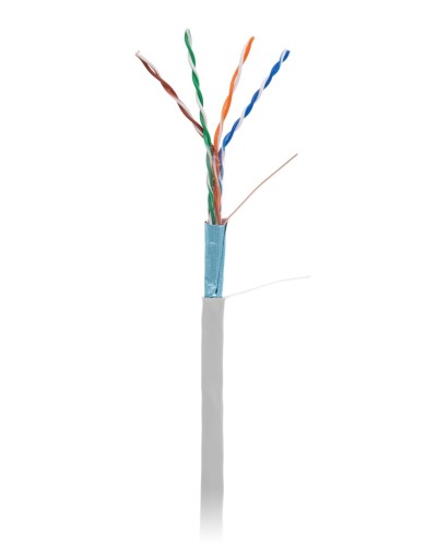 F/UTP 4pair, Cat5e, In,PVC (EC-UF004-5E-PVC-GY-1). Кабель «витая пара» (LAN) для структурированных систем связи. NETLAN в Петрозаводске