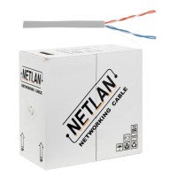 U/UTP 2pair, Cat5, In, PVC, CCA (CCA-UU002-5-PVC-GY) . Кабель «витая пара» (LAN) для структурированных систем связи. NETLAN